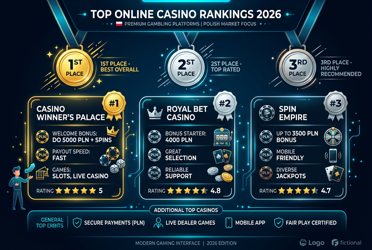 Najlepsze kasyna online 2026 - ranking i zestawienie topowych platform